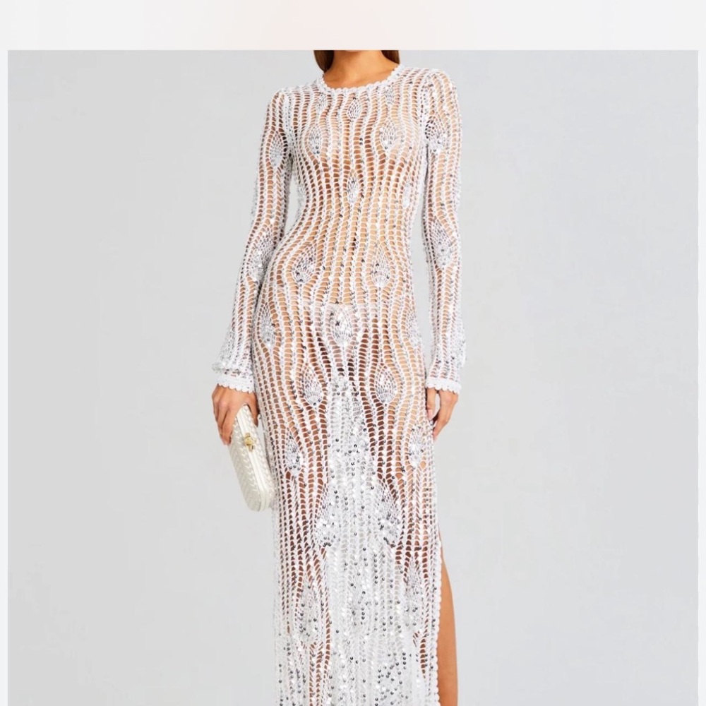 Retrofete CHERRI SEQUIN CROCHET DRESS
